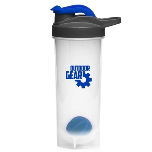 24 oz. Plastic Shaker Bottles With Mixer