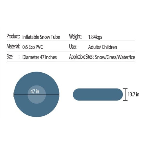Inflatable Snow Tube Sledge