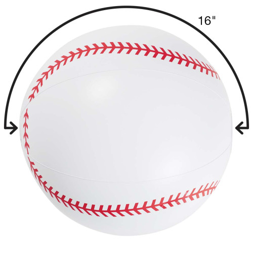 16" Baseball Beach Ball