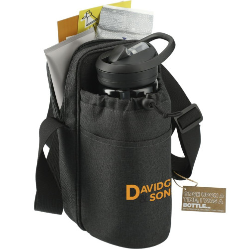 Traver RPET Adjustable Bottle Sling Cooler w/Pouch