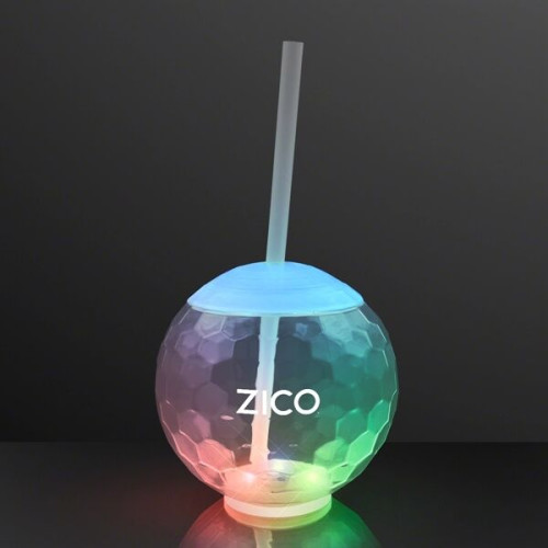 LED Disco Ball Tumbler Cup, Deluxe Light Base