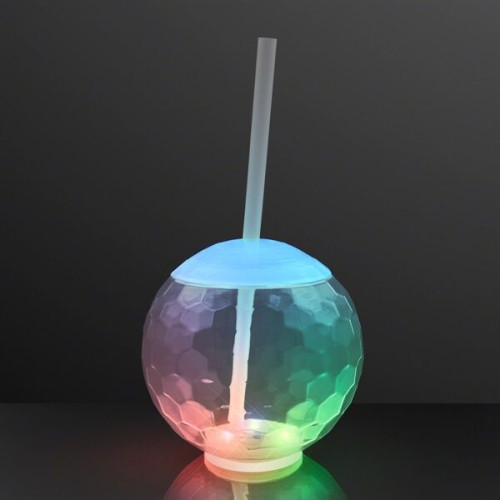LED Disco Ball Tumbler Cup, Deluxe Light Base