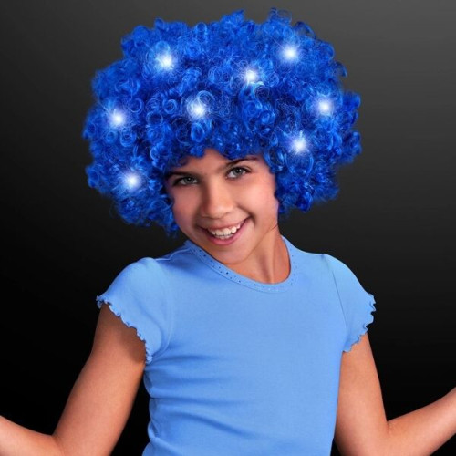 Light Up Afro Wig with Flashing LEDs
