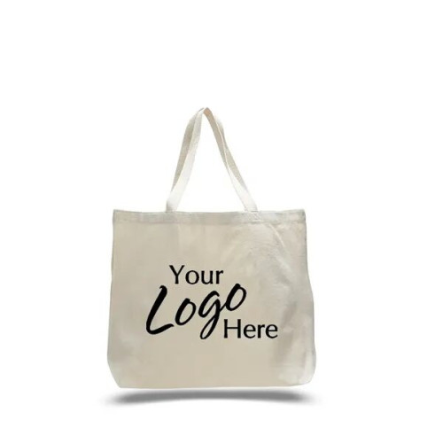 Canvas Jumbo Tote 20" W x 15" H x 5" Gusset Bag