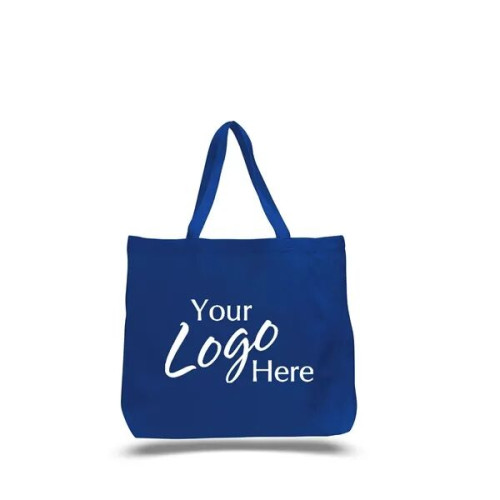 Canvas Jumbo Tote 20" W x 15" H x 5" Gusset Bag