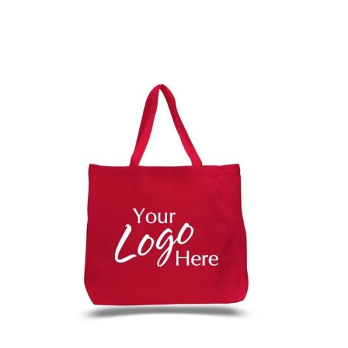 Canvas Jumbo Tote 20" W x 15" H x 5" Gusset Bag