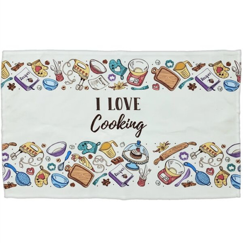 Tea Towel 16" x 26" Spun Polyester Flat