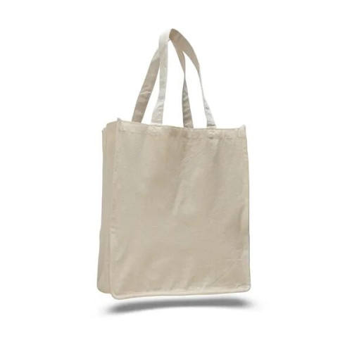 Canvas Jumbo Shopper Bag 14" W x 17" H w/7" Gusset