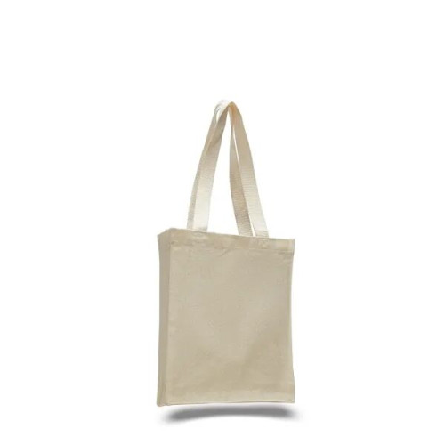 Canvas Book 10" W x 12" H Bag w/ 3" Gusset