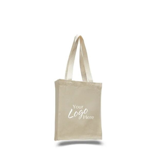 Canvas Book 10" W x 12" H Bag w/ 3" Gusset