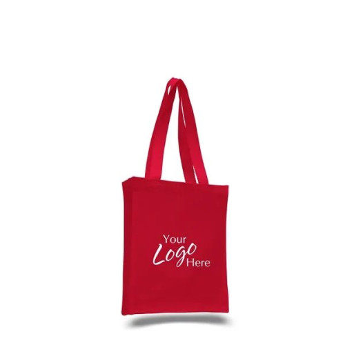 Canvas Book 10" W x 12" H Bag w/ 3" Gusset