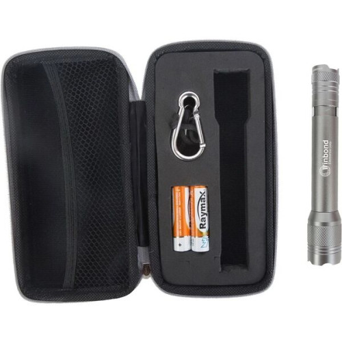 2AA Aluminum Matrix Flashlight w/Cree LEDs in Zippered Case