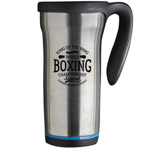 16 oz Stainless Economy Travel Mug with Handle