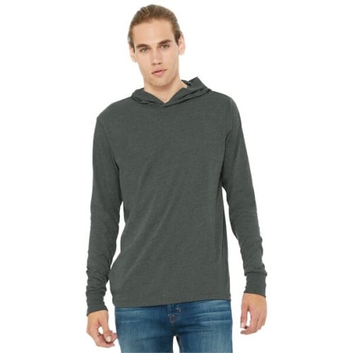 BELLA+CANVAS Unisex Jersey Long Sleeve Hoodies 4.2 oz.