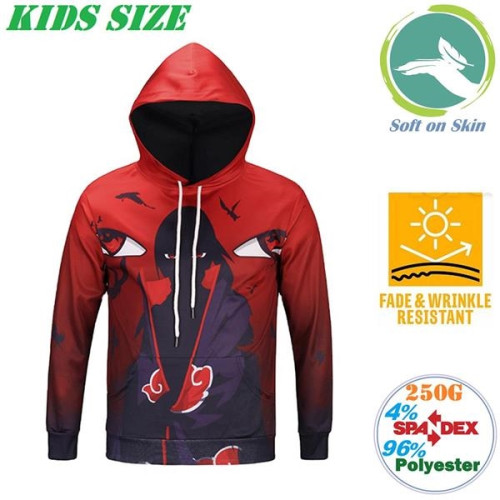 250G Fleece Kids Pullover Hoodies w/ 2 Pockets, Creaseproof