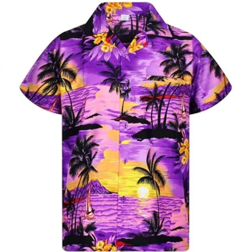 Unisex 135 GSM UV Resistant Sublimation Hawaiian Shirts