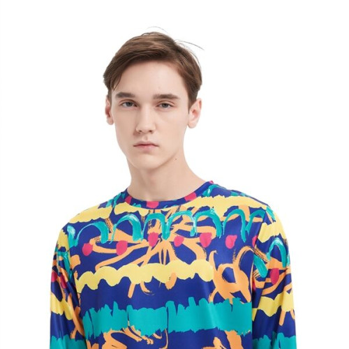 Unisex 180 GSM Spandex Milk Silk Long Sleeve T-Shirt