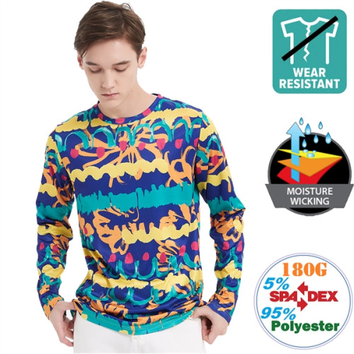 Unisex 180 GSM Spandex Milk Silk Long Sleeve T-Shirt