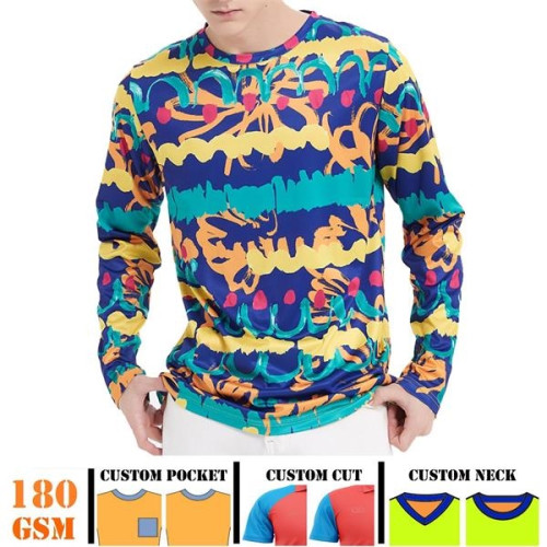 Unisex 180 GSM Spandex Milk Silk Long Sleeve T-Shirt
