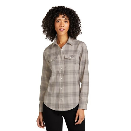Port Authority Ladies Long Sleeve Ombre Plaid Shirt 4.6 oz.