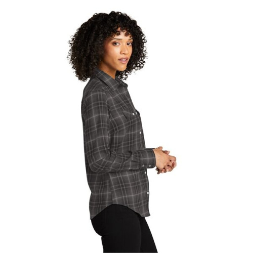 Port Authority Ladies Long Sleeve Ombre Plaid Shirt 4.6 oz.