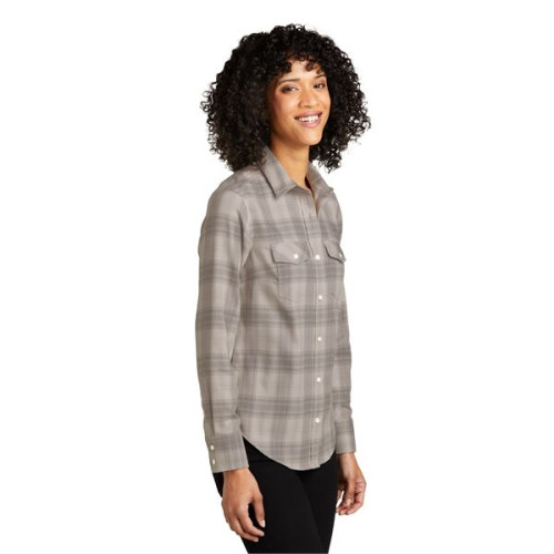 Port Authority Ladies Long Sleeve Ombre Plaid Shirt 4.6 oz.