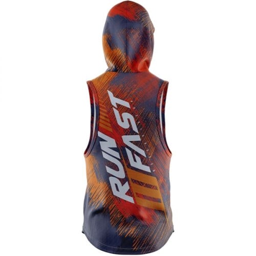 Unisex 180G Cotton Feel Jersey Knit Soft Sleeveless Hoodie