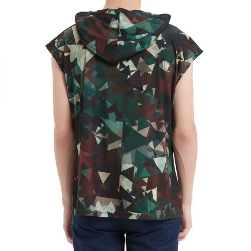 Unisex 180G Cotton Feel Jersey Knit Soft Sleeveless Hoodie