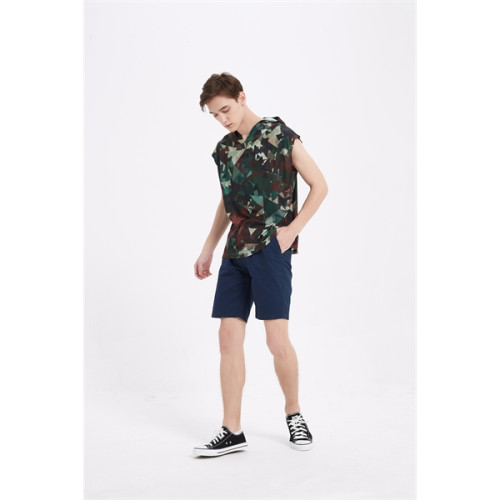 Unisex 180G Cotton Feel Jersey Knit Soft Sleeveless Hoodie