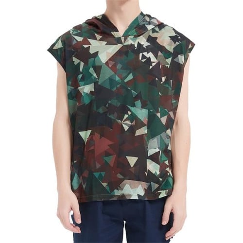 Unisex 180G Cotton Feel Jersey Knit Soft Sleeveless Hoodie