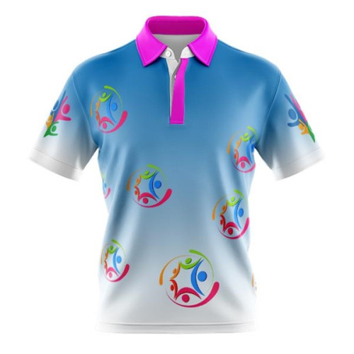 Women's 75D Pique Full Color Sublimation Polo