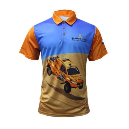 Unisex 75D Pique Sublimation Full Color Polo Shirt