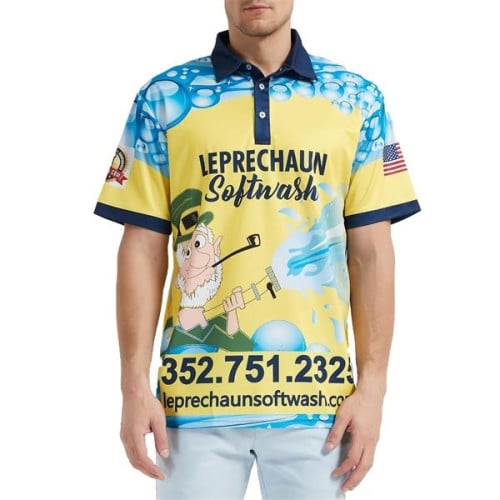 Unisex 75D Pique Sublimation Full Color Polo Shirt