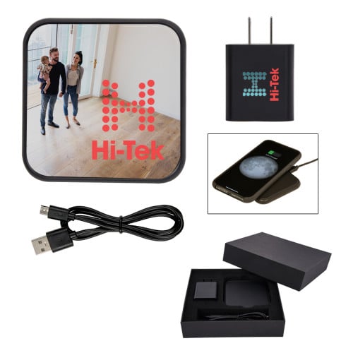 DYNAMIC DUO WIRELESS CHARGER AND ADAPTER GIFT SET