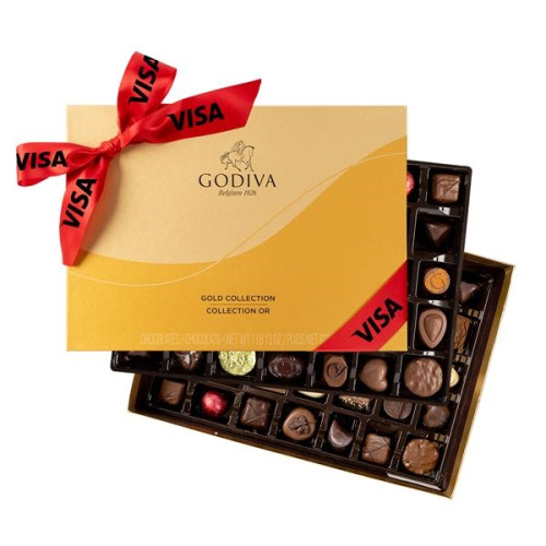Godiva Ballotin Gold 70 Piece Assortment Box