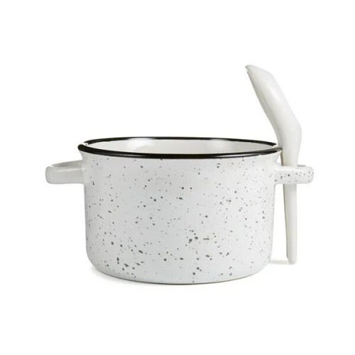 Campfire 20 oz Ceramic Soup Bowl With Spoon