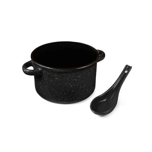 Campfire 20 oz Ceramic Soup Bowl With Spoon