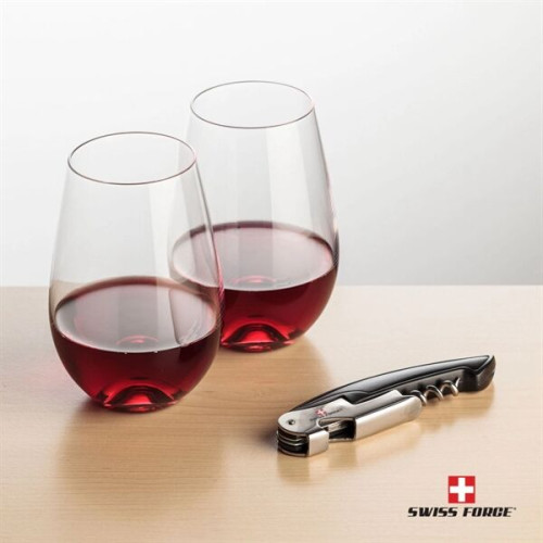 Swiss Force® Opener & 2 Boston Stemless