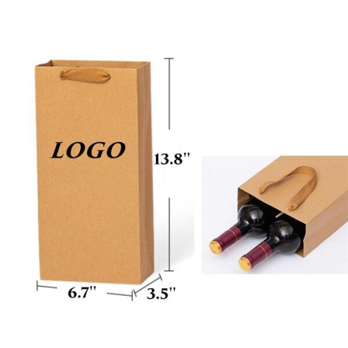 Double Wine Paper Tote Bags