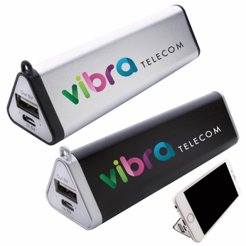 Triangle Power Bank 2200 mAh with Suction Phone Stand