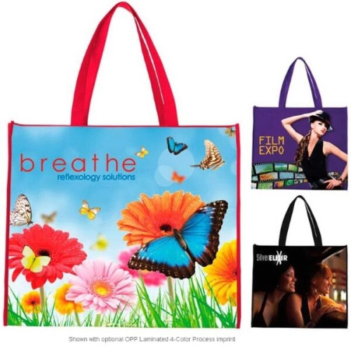 Universal Source® Laminated Non-Woven Landscape Tote