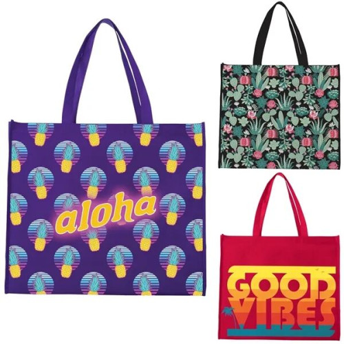 Universal Source® Laminated Non-Woven Landscape Tote