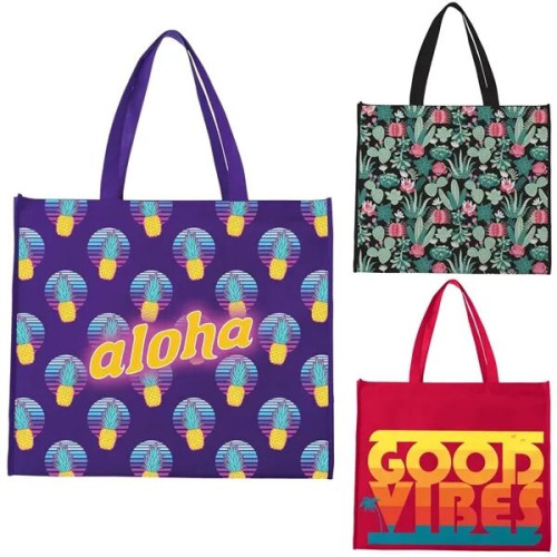 Universal Source® Laminated Non-Woven Landscape Tote