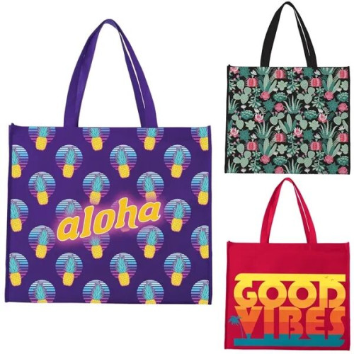 Universal Source® Laminated Non-Woven Landscape Tote