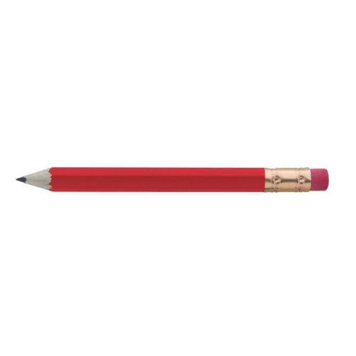 Hex Golf Pencil with Eraser