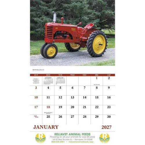 Good Value™ Classic Tractor - Stapled Calendar