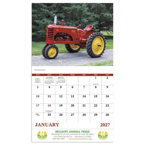 Good Value™ Classic Tractor - Stapled Calendar