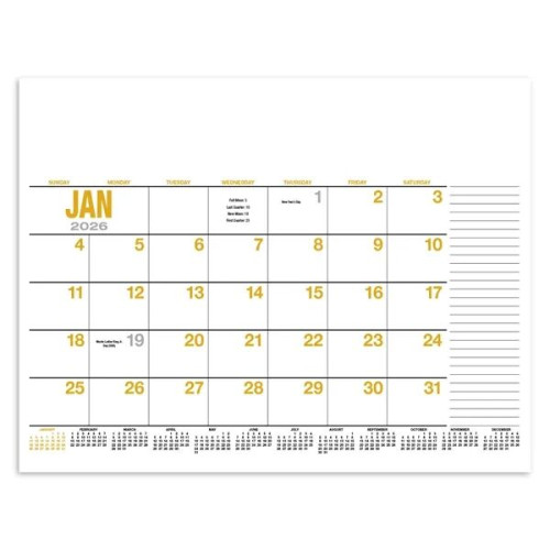Products 13-Month Desk Pad Calendar