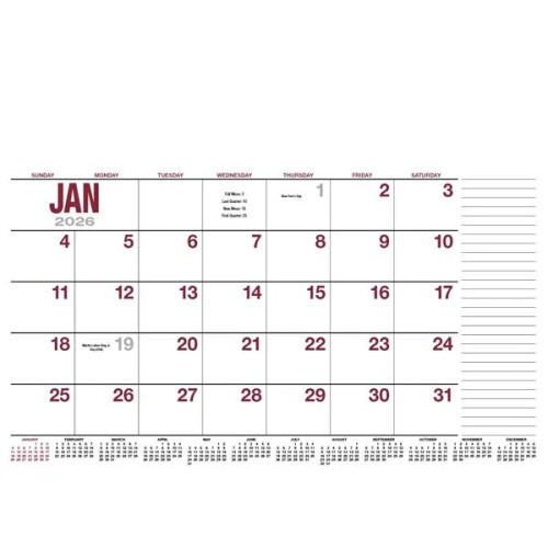 Products 13-Month Desk Pad Calendar