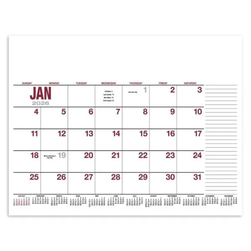 Products 13-Month Desk Pad Calendar